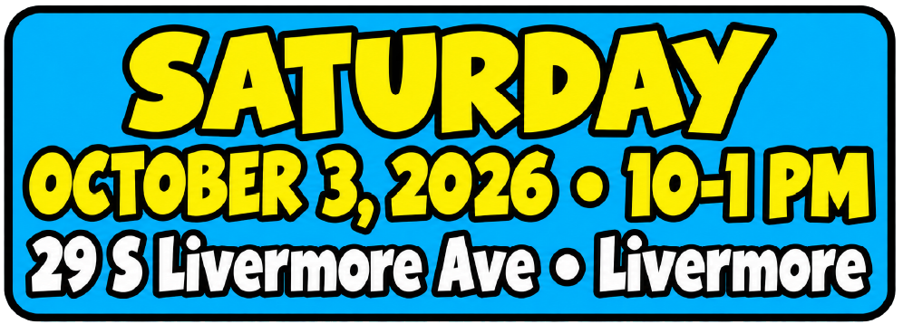 Saturday, October 3, 2026, 10 AM to 1 PM